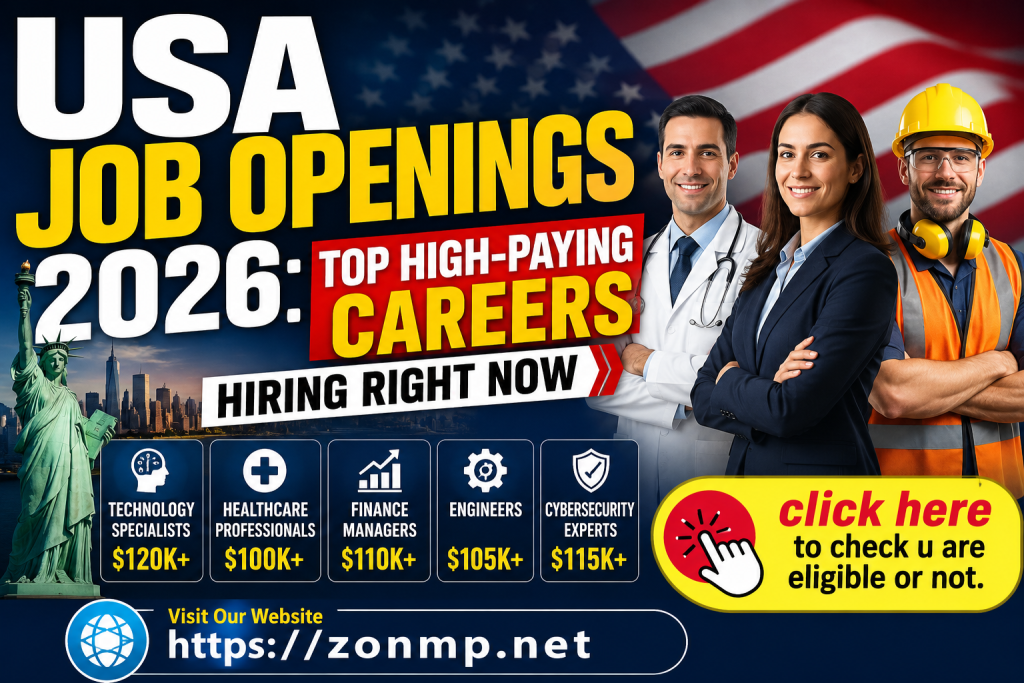 USA Job Openings 2026: Top High-Paying Careers Hiring Right Now